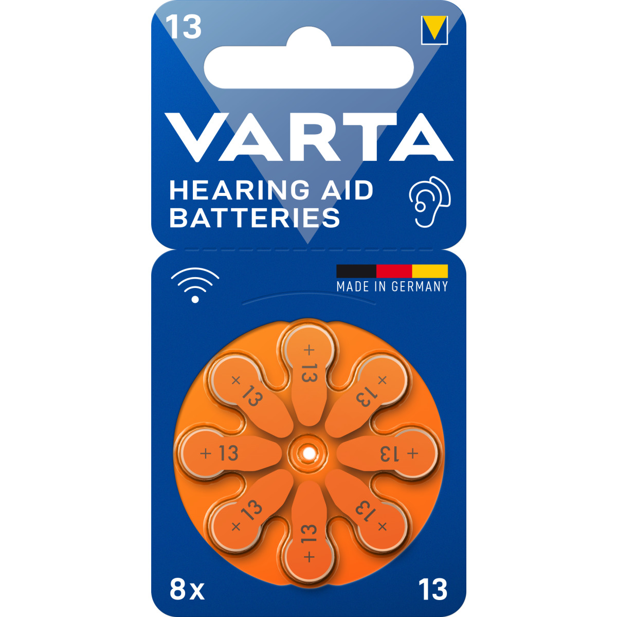 Hearing Aid Batteries 13 Blister 8